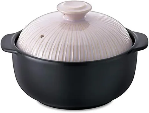 Miniatura 8 de Kitchen Flower Lucia - Olla de cocina de porcelana esmaltada natural (rosa azúcar, 33.8 fl oz)