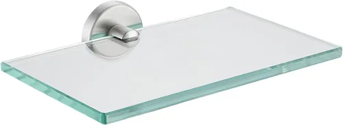 Miniatura 33 de JQK Estantería de baño de vidrio bronce, estante con toallero de 15 pulgadas de vidrio templado, almacenamiento para ducha de 16 por 5 pulgadas