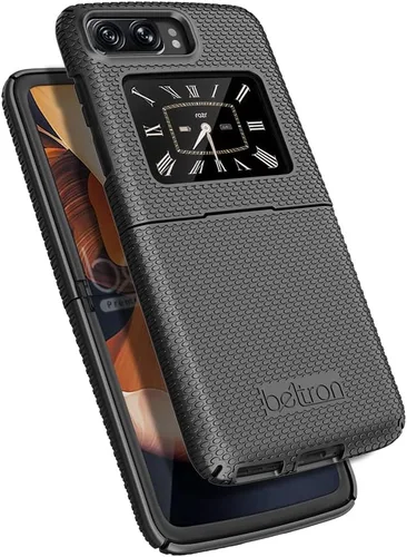 Miniatura 7 de BELTRON Funda para Motorola RAZR 5G 2022, carcasa rígida a presión para Moto RAZR 3 5G Flip Phone (3ª generación) XT2251-1 (negro)