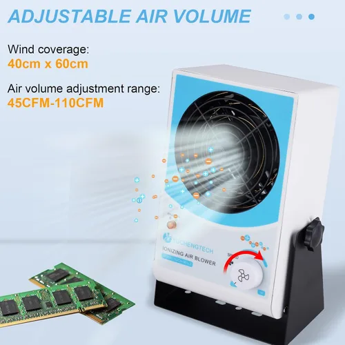 Miniatura 4 de YUCHENGTECH Soplador de aire ionizante Ventilador de iones antiestático Eliminador estático Ionizador antiestático Ionizador ESD Ventilador
