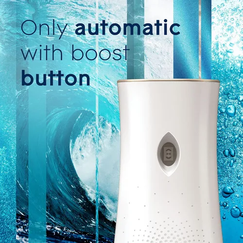 Miniatura 9 de Glade Kit automático de repuesto y soporte de aerosol, ambientador para el hogar y el baño, Aqua Waves, 6.2 onzas, 2 unidades (paquete de 2)