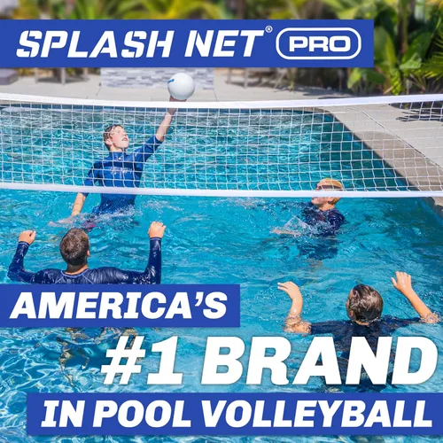 Miniatura 2 de Red de voleibol para piscina GoSports Splash Net PRO - Rojo, blanco o azul - Incluye 2 balones de voleibol de agua y bomba