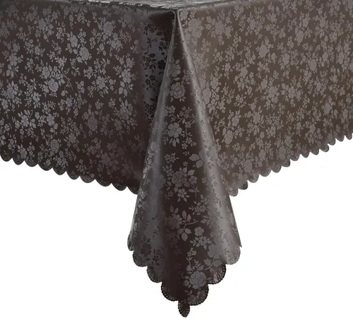 Miniatura 12 de Romanstile Mantel de poliuretano resistente a las manchas y a las arrugas, mantel para comedor/fiesta/camping interior y exterior, lavable, de Flor