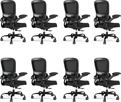 Miniatura 22 de Silla de oficina – Silla de escritorio ergonómica con soporte lumbar ajustable, silla de computadora de malla, silla ejecutiva para oficina en casa