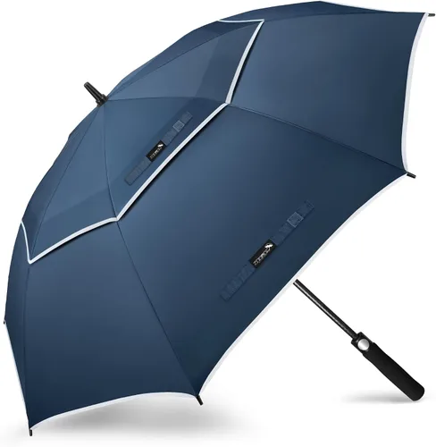 Miniatura 47 de ZOMAKE - Paraguas de golf a prueba de viento, extragrande, de gran tamaño, de doble dosel resistente para lluvia, juegos deportivos y carrito
