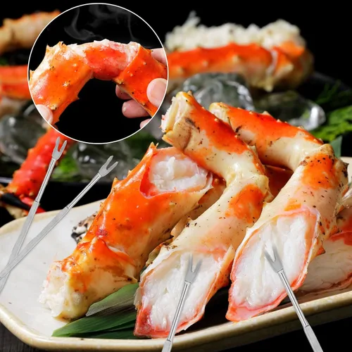 Miniatura 6 de Zhehao Juego de galletas y púas de langosta para fiestas de mariscos, suministros para cenas, herramienta de patas de cangrejo de acero inoxidable