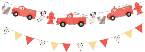 Miniatura 5 de Meri Meri Guirnalda de camión de bomberos (paquete de 1)