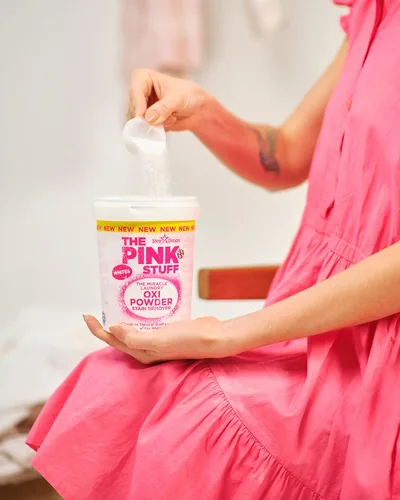 Miniatura 2 de Stardrops - The Pink Stuff - The Miracle Laundry Oxi Powder removedor de manchas para paquete de blanco (2 polvos blancos), 4.40 libras