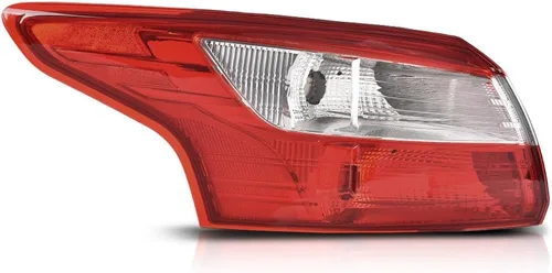 GRAND ORANGE Conjunto de luces traseras, lámpara trasera izquierda del lado del conductor, luz de freno compatible con Ford Focus 4 puertas Sedan