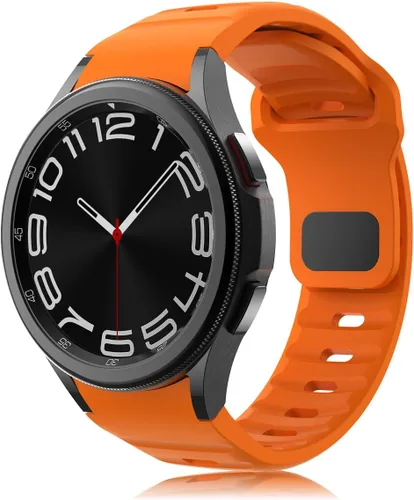 Miniatura 18 de Correa resistente sin huecos para Samsung Galaxy Watch Band 8 1.732 in 1.575 in/Galaxy Watch 8 Classic Band 1.811 in, correa deportiva de silicona