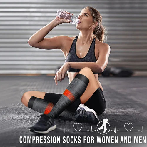 Miniatura 193 de 6 Pack Copper Compression Socks for Women and Men Circulation-Best Support for Medical, Running,Nursing,Athletic