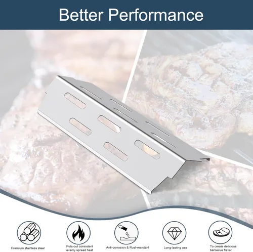 Miniatura 5 de Deflectores de calor para parrilla Weber Genesis II 300/LX 300, GS4 Genesis ii E-310 ii E-315 ii E/S335 ii se-335 (acero inoxidable 304, ES/410 x 3)