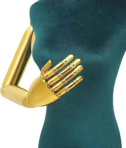 Miniatura 5 de Forma de vestido de torso de maniquí femenino, 59.06 a 78.7 pulgadas de altura ajustable, modelo humanoide, soporte de maniquí con manos ajustables