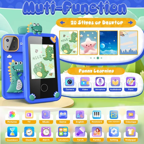 Miniatura 2 de Juguetes de teléfono inteligente para niños, juguetes de regalo de dinosaurios para niños de 3 a 9 años, regalos de Navidad, cumpleaños, mini
