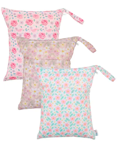Miniatura 44 de ALVABABY 2 bolsas de pañales de tela para ropa húmeda, reutilizables con dos bolsillos con cremallera, para viajes, playa, piscina, guardería