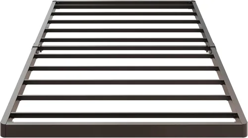 Miniatura 7 de Yicensen - Base de cama de perfil bajo con somier metálico de 1,6 pulgadas, resistente para cama individual, base de colchón robusta, fácil montaje