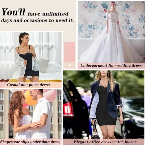 Miniatura 6 de REYEOGO Body moldeador de cuerpo completo para mujer parte inferior del vestido lencería adelgazante brasier integrado faja con control de abdomen