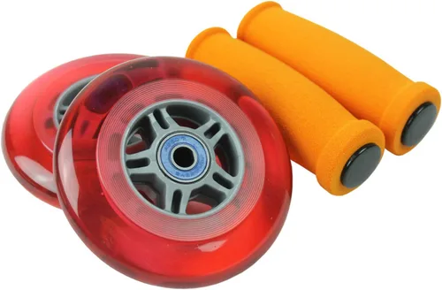 Miniatura 9 de TGM Skateboards Ruedas de repuesto para scooter, rodamientos ABEC 7, empuñaduras de manillar Azul/Azul