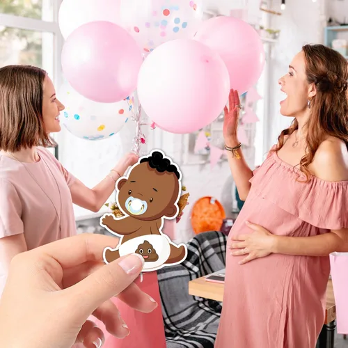Miniatura 4 de Zunaked Juegos de baby shower, 38 tarjetas de rifa, boletos de lotería para baby shower, juegos de premios de puerta, tarjetas para raspar