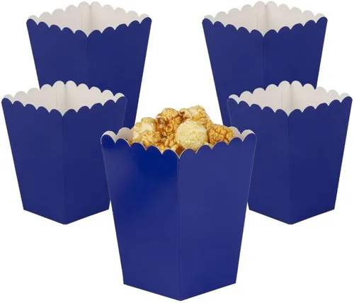 Miniatura 4 de Cajas de palomitas de maíz de oro rosa mini caja de palomitas de maíz para fiesta, paquete de 36 Rosa - oro