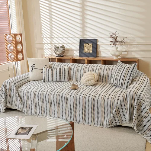 Miniatura 101 de ROOMLIFE Manta Funda Azteca Bohemia para Sofá, Decoración del Hogar Estilo Granja, Fundas de Sofá para Loveseat, Sofás de 2/3 Cojines, Apta