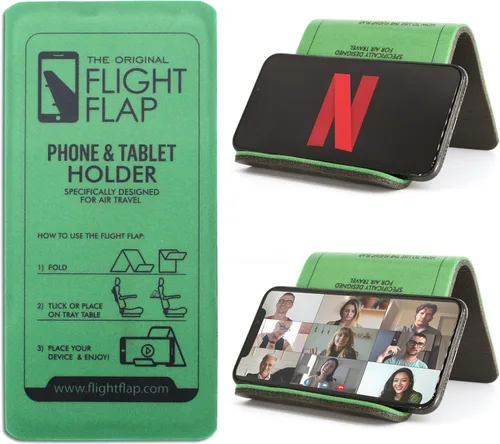 Miniatura 12 de Flight Flap Soporte flexible para tablet de avión, soporte flexible para teléfono celular y tableta, extra grande de 12 x 7 pulgadas, soporte