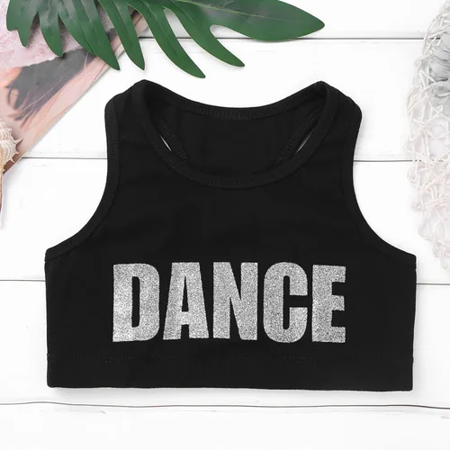 Miniatura 5 de inhzoy Conjunto deportivo deportivo de 2 piezas camiseta corta de gimnasia para niñas y niñas conjunto deportivo activo de leotardo bailarín
