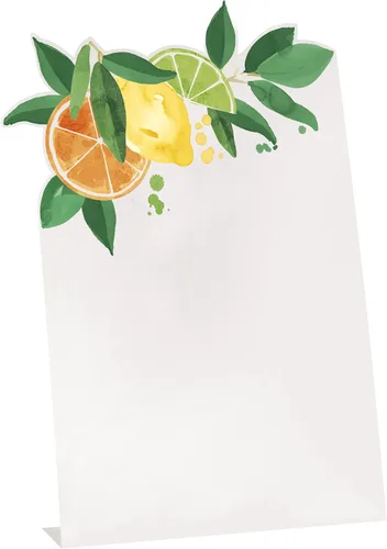 Miniatura 4 de Cartel de pizarra de plástico negro – 1 unidad Llamativo diseño de frutas cítricas, decoración perfecta para el hogar, cocina, fiestas, eventos