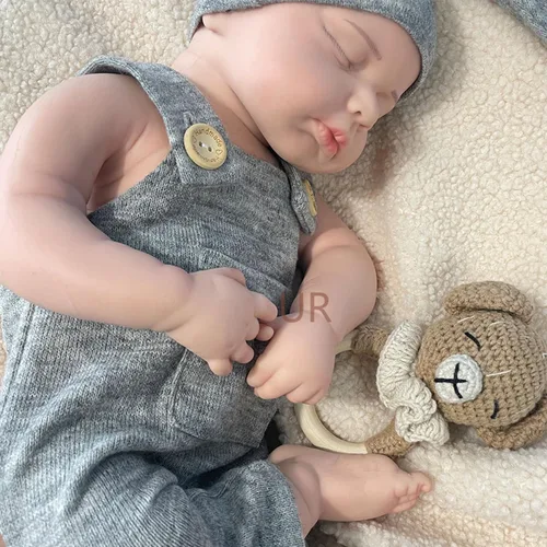 Miniatura 8 de Muñecas de bebé Reborn de silicona realistas de cuerpo completo de 20 pulgadas, muñeca de bebé realista que se ve en la vida real muñeca de bebé Niño