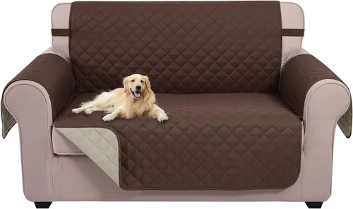 Miniatura 17 de U-NICE HOME Funda de sofá reversible para perros con correas elásticas, resistente al agua, protector de muebles para mascotas, funda de sofá