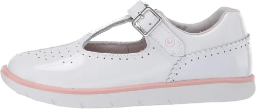 Miniatura 8 de Stride Rite Tenis unisex SRT Nell para niños, Blanco, 4 Wide Toddler