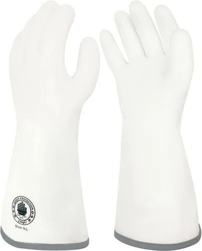 Miniatura 13 de Guantes para barbacoa, guantes de horno de silicona, guantes de horno resistentes al calor con dedos, guantes de horno de cocina guantes para Blanco
