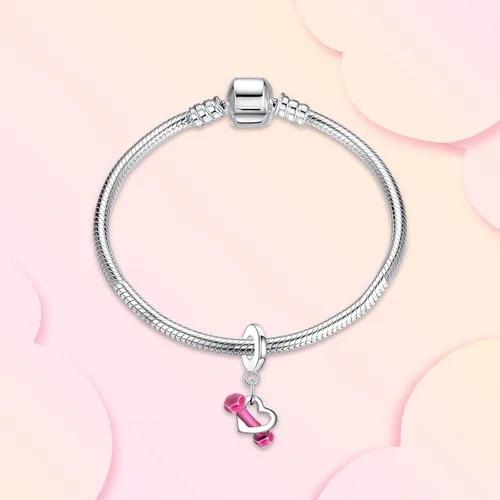 Miniatura 2 de Annmors Dijes familiares de joyería para mujer, plata de ley 925, colgante con circonita cúbica, cuentas de joyería para niñas, regalos de bricolaje