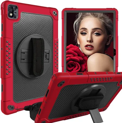 Miniatura 9 de Mignova - Funda para tablet TCL Tab Pro 5G, soporte giratorio integrado, correa de hombro, correa de mano, híbrida a prueba de golpes, para niños