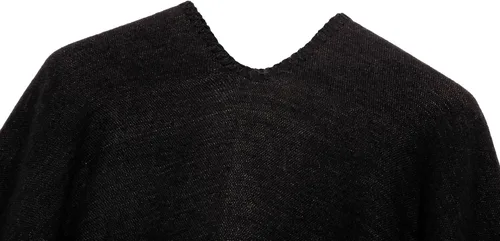 Miniatura 205 de Urban CoCo Poncho de colores para mujer, chal con frente abierto, color en bloques