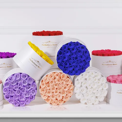 Miniatura 5 de Perfectione Roses 27 Rosas en una Caja, Rosa del Día de la Madre, Flores Preservadas para Ella, Flores para Entrega, Regalos de Cumpleaños