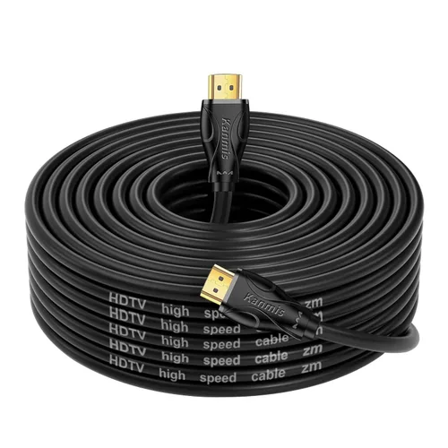 Miniatura 9 de Cable HDMI 4K de 20 pies, cables HDMI 2.0 de alta velocidad y 4K a 60Hz 2K 1080P, conectores chapados en oro de ultra alta velocidad, cable hdmi