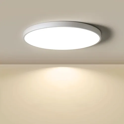 Miniatura 13 de LightingWill - Lámpara de techo LED de 7 pulgadas con montaje empotrado, 4000K blanco natural, 1500LM, 12W, lámpara de techo redonda moderna