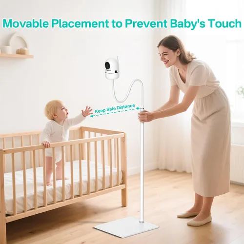Miniatura 6 de Soporte de cámara de monitor de bebé ajustable en altura para HelloBaby, VTech, Infant Optics DXR-8 y DXR-8 Pro, Nanit Pro Baby Monitor Stand Wr
