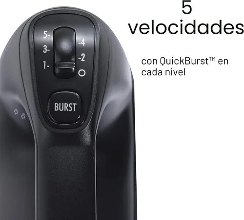 Miniatura 3 de Hamilton Beach Professional Mezclador de mano eléctrico de 5 velocidades con motor DC de alto rendimiento, arranque lento, estuche de almacenamiento