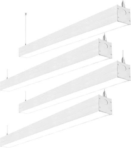 Miniatura 8 de hykolity Luz LED de canal lineal suspendida arquitectónica de 4 pies enlazable, 23/32/40W 3000K/4000K/5000K CCT seleccionable, accesorio