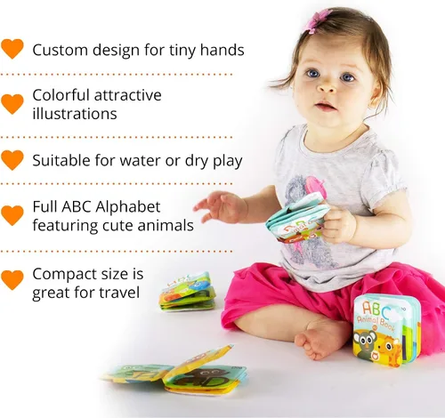 Miniatura 4 de Libros flotantes de baño para bebés. Juguetes de baño de aprendizaje para niños. Juguetes de baño impermeables para niños. Juguetes de baño