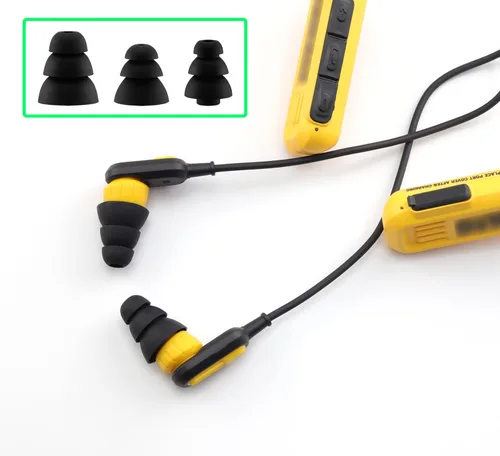 Miniatura 3 de Puntas de repuesto de triple brida para auriculares Dewalt, compatibles con auriculares Dewalt Heavy Duty/Heavy Duty Bluetooth 2 en 1, almohadillas