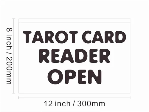 Miniatura 3 de 180087 Lector de cartas de tarot psíquico abierto tienda decoración ventana pantalla LED luz neón letrero (12 x 8 pulgadas, verde)