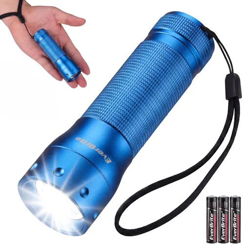 Miniatura 14 de EverBrite Mini Linterna, Luz LED con Zoom, 3 Modos, 3 Pilas AAA Incluidas, Linterna de Mano Pequeña para Camping, Emergencia, Hogar – Negro, Regalos