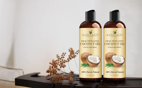 Miniatura 7 de Handcraft Blends Aceite de coco fraccionado, 8 onzas líquidas, 100% puro y natural, aceite portador de alta calidad para piel y cabello, cabello