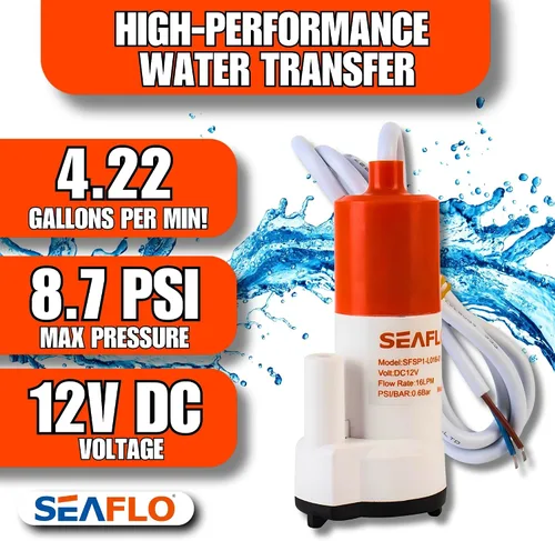 Miniatura 6 de SEAFLO Bomba sumergible 12v 4GPM