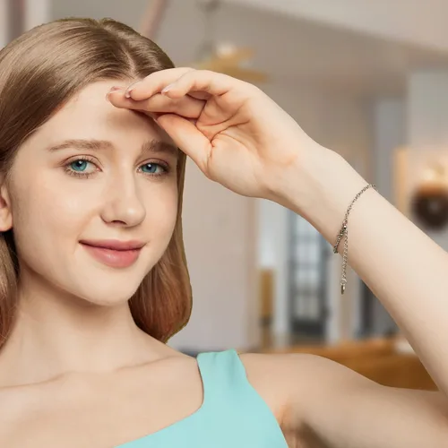 Miniatura 5 de Divoti Pulsera de identificación de alerta médica simple con cadena Rolo pre-grabada para mujer