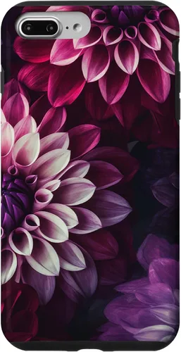 Miniatura 11 de iPhone 11 Dahlia Flower Floral Nature Garden Funda con diseño granate rosa y morado