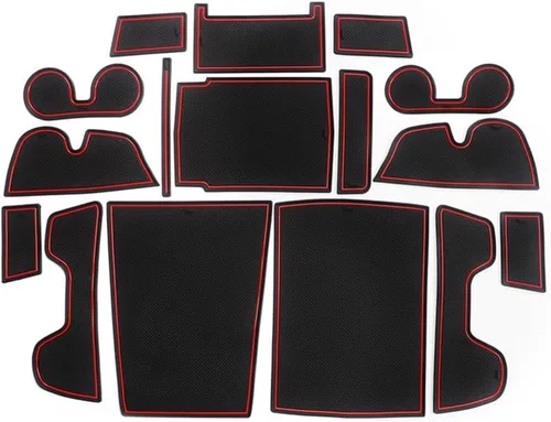 Miniatura 15 de Great-luck Accesorios para el interior del automóvil, tapete de almacenamiento para puerta, tapete para portavasos, tapete antideslizante a prueba